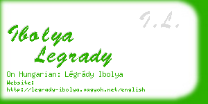 ibolya legrady business card