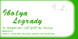 ibolya legrady business card